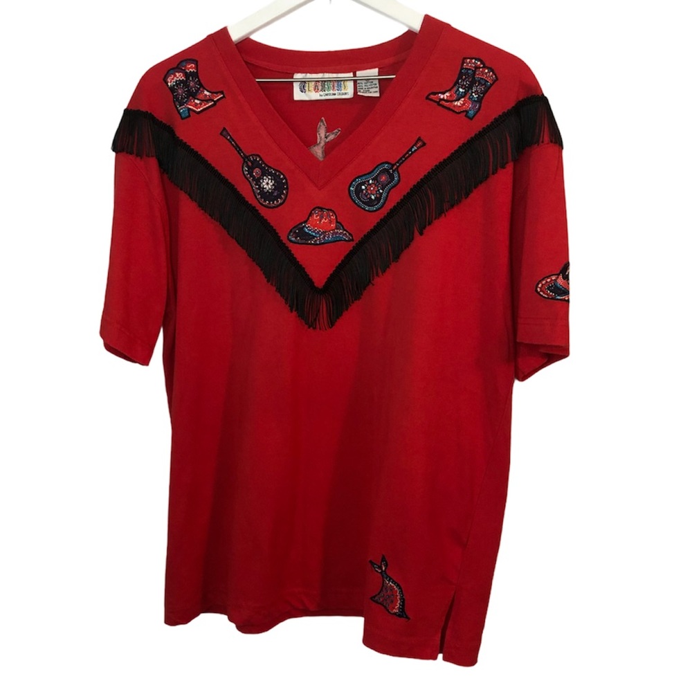 Carolina Colours Vintage Fringed T-shirt
